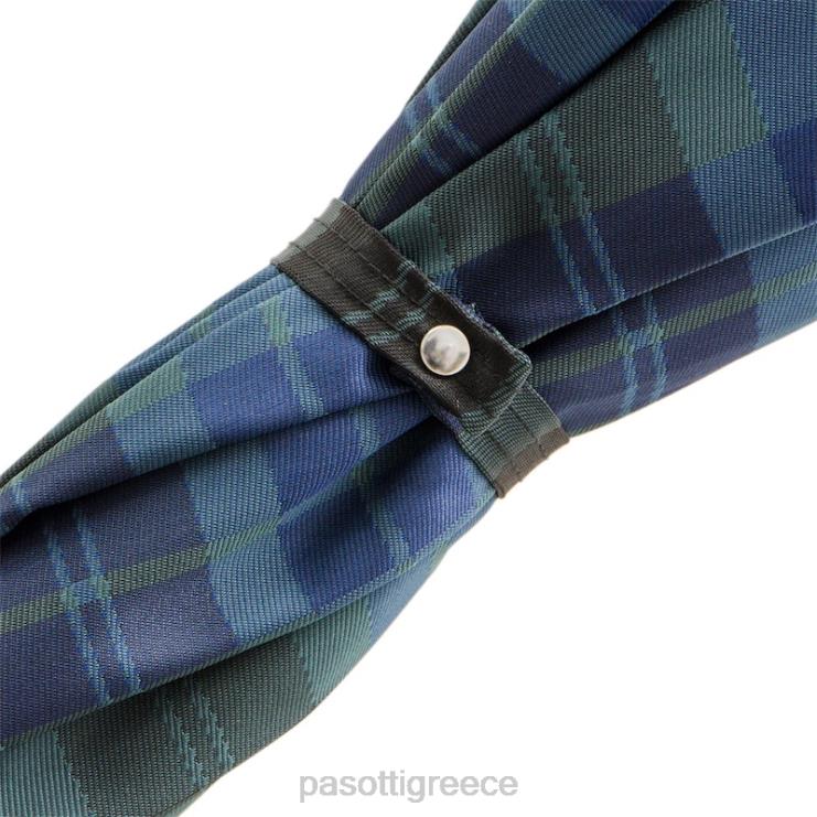 ομπρέλα | PASOTTI 142 celtic-8 k - μπλε καρό ομπρέλα με ξύλινη λαβή 2N6B8114 άνδρες